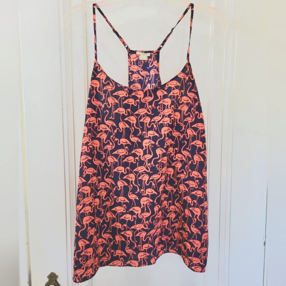 J.Crew Flamingo Tank Top Size 12